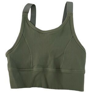 OFFLINE by aerie Ribbed High Neck Sports Bra
